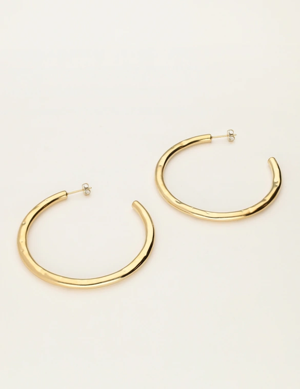 My Jewellery Earring hoops hammered MJ12029