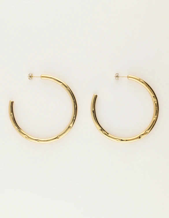 My Jewellery Earring hoops hammered MJ12029