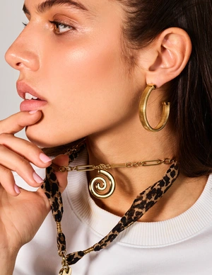 My Jewellery Earring Hoops Horizontal Rib MJ12805