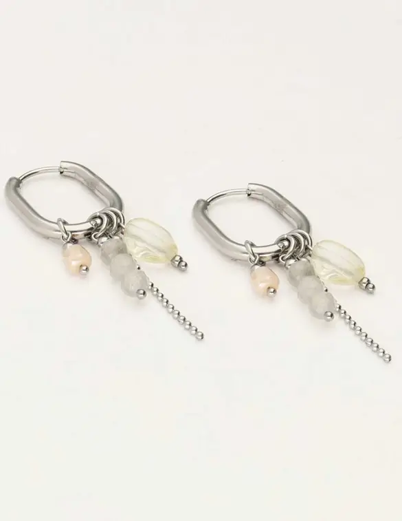 My Jewellery Earring hoops spring grey MJ10485