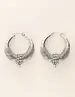 My Jewellery Earring hoops with strass beads MJ08344