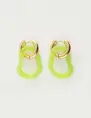 My Jewellery Earring resin organic green small MJ09748