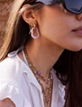 My Jewellery Earring resin organic lilac small MJ09747