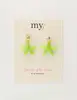 My Jewellery Earring resin star green small MJ09742