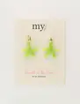 My Jewellery Earring resin star green small MJ09742