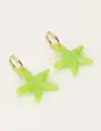 My Jewellery Earring resin star green small MJ09742