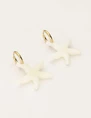 My Jewellery Earring resin star white small MJ09743