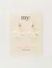 My Jewellery Earring resin star white small MJ09743