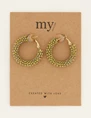My Jewellery Earring sage green MJ07749