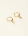 My Jewellery Earring small hoop 3 strass stones MJ09499