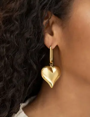 My Jewellery Earring square hoop heart MJ13052