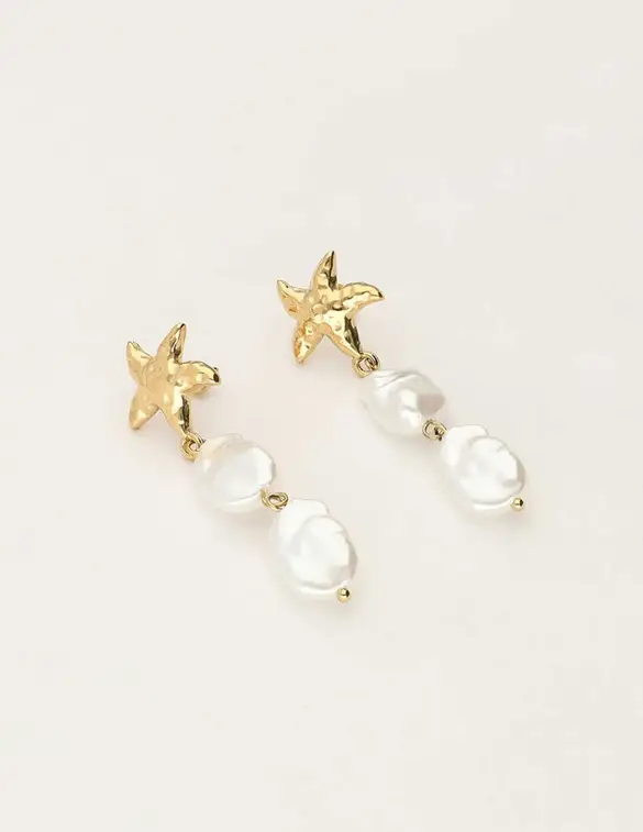 My Jewellery Earring star 2 pearls MJ09683