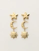 My Jewellery Earring star moon sun MJ11966
