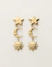 My Jewellery Earring star moon sun MJ11966