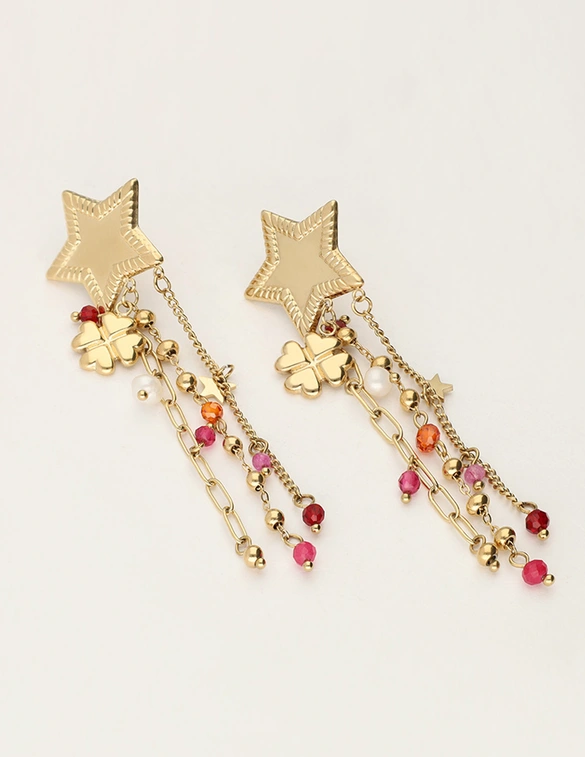 My Jewellery Earring star strings clover MJ11963
