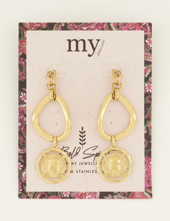 My Jewellery Earring statement coin MJ07623