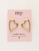 My Jewellery Earring studs open heart MJ11325