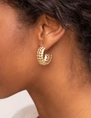 My Jewellery Earring vintage heart hoops MJ12028