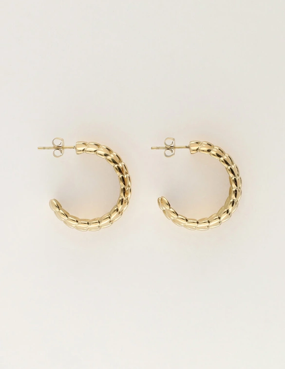 My Jewellery Earring vintage heart hoops MJ12028