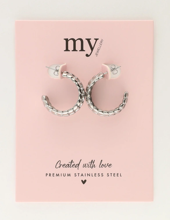 My Jewellery Earring vintage heart hoops MJ12028