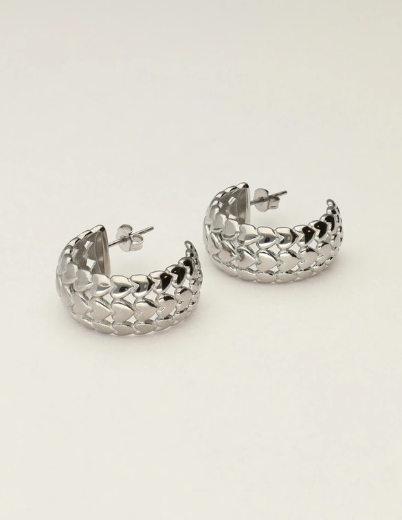 My Jewellery Earring vintage heart hoops MJ12028