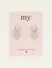 My Jewellery Earring with big heart charm MJ08023