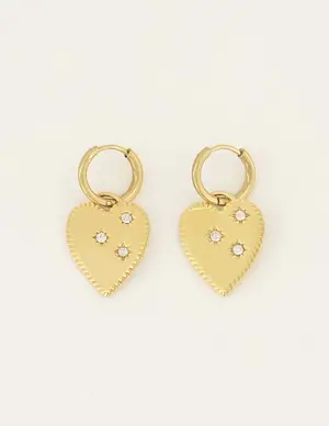 My Jewellery Earring with big heart charm MJ08023