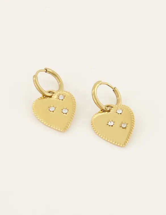 My Jewellery Earring with big heart charm MJ08023