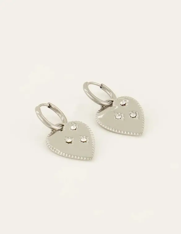 My Jewellery Earring with big heart charm MJ08023