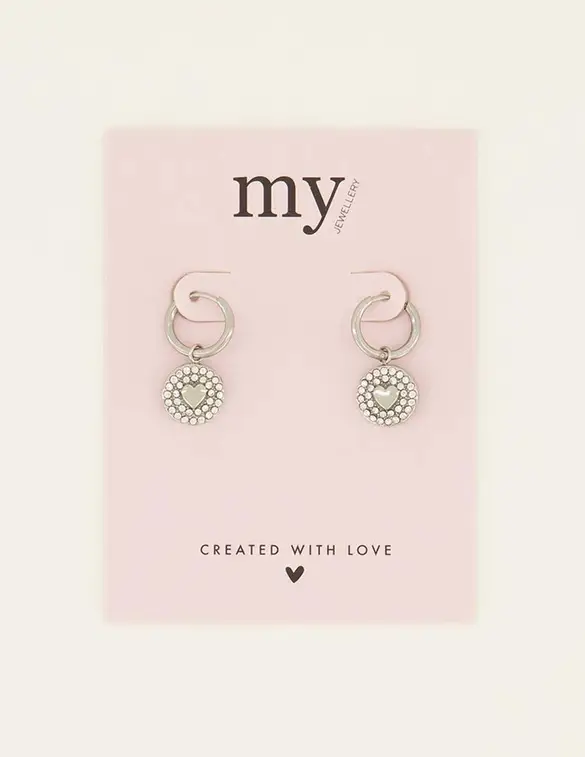 My Jewellery Earring with charm heart MJ08021