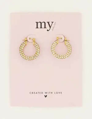 My Jewellery Earring with clear stones MJ08027