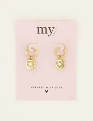 My Jewellery Earring with heart charm MJ08007