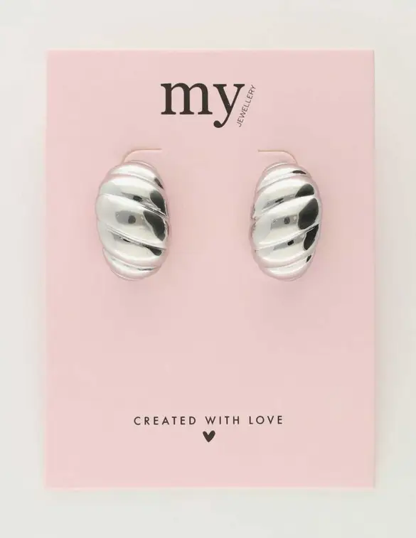 My Jewellery earrings big croissant drop MJ10713