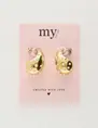 My Jewellery Earrings big drop with pearls MJ10707