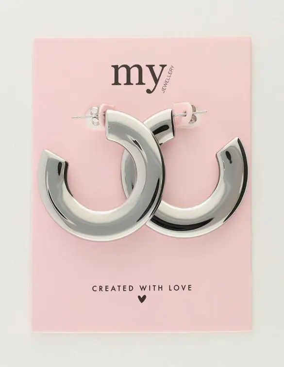 My Jewellery Earrings big hoops wide MJ10374