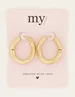 My Jewellery Earrings Chuncky chain hoops MJ06892