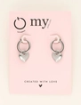 My Jewellery Earrings clip heart my logo MJ09142