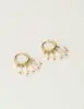 My Jewellery Earrings hoop 5 pearls MJ10270