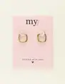 My Jewellery Earrings hoops mini square MJ09027