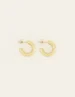 My Jewellery Earrings hoops ribbed small MJ07380