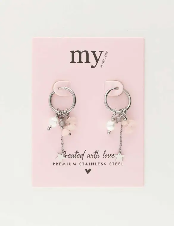 My Jewellery Earrings hoops spring pink MJ10480