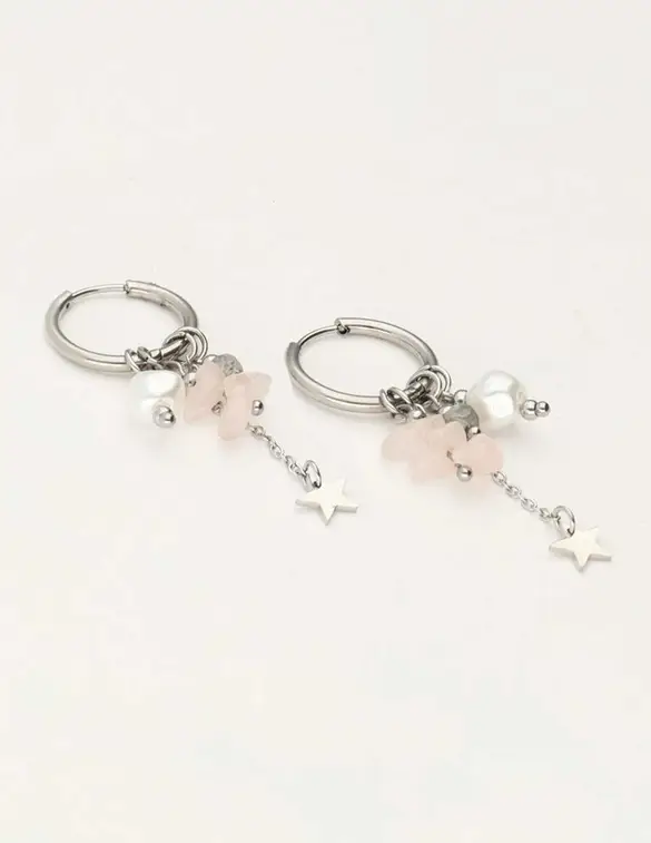 My Jewellery Earrings hoops spring pink MJ10480