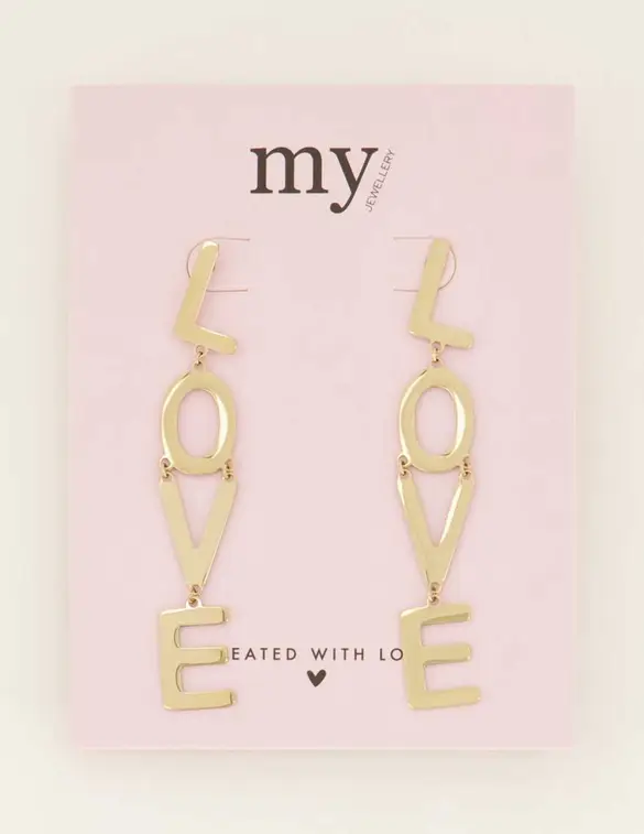 My Jewellery Earrings love statement MJ08375