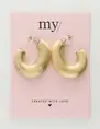 My Jewellery Earrings matt hoops big MJ10439