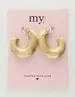 My Jewellery Earrings matt hoops big MJ10439