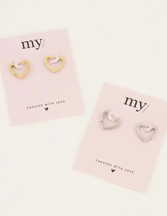 My Jewellery Earrings open heart MJ07082