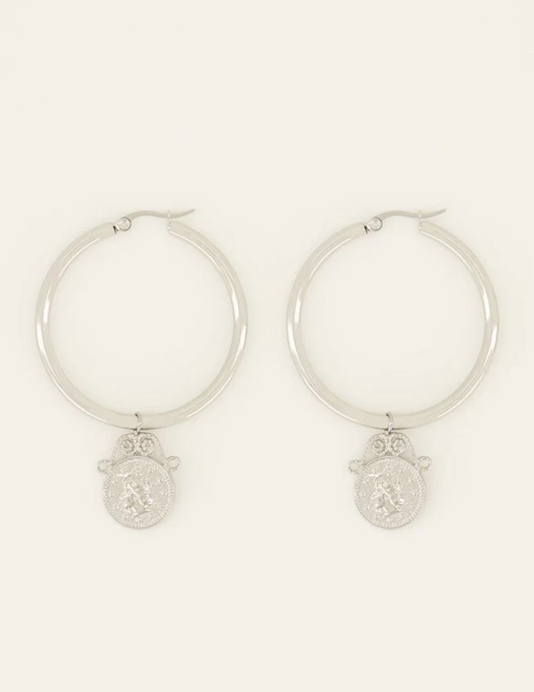 My Jewellery Earrings round with coin MJ07622