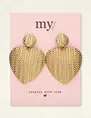 My Jewellery Earrings statement hammered hearts MJ09066