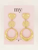 My Jewellery Earrings statement heart hoops MJ07364