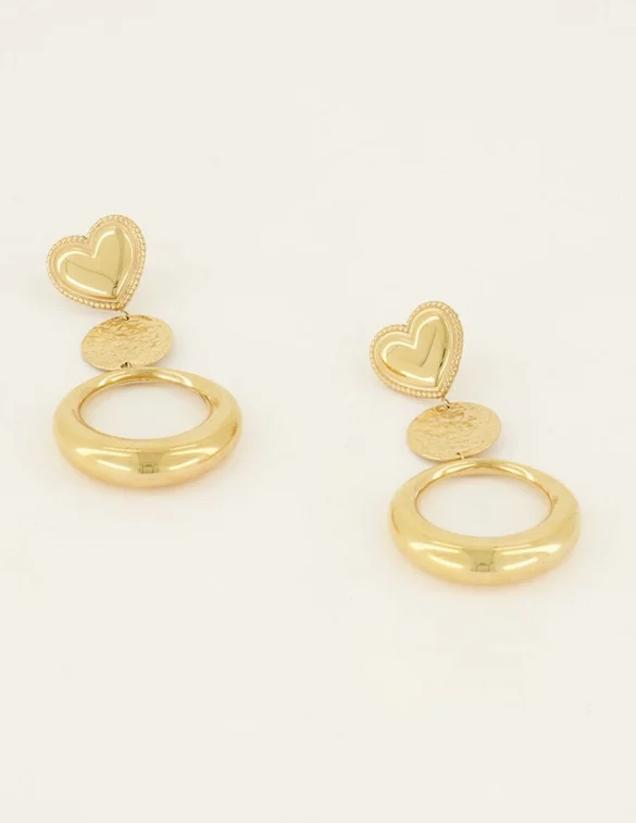 My Jewellery Earrings statement heart hoops MJ07364